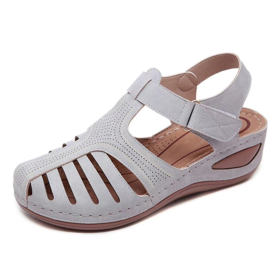 Retro sandals car line hole shoes non-slip
