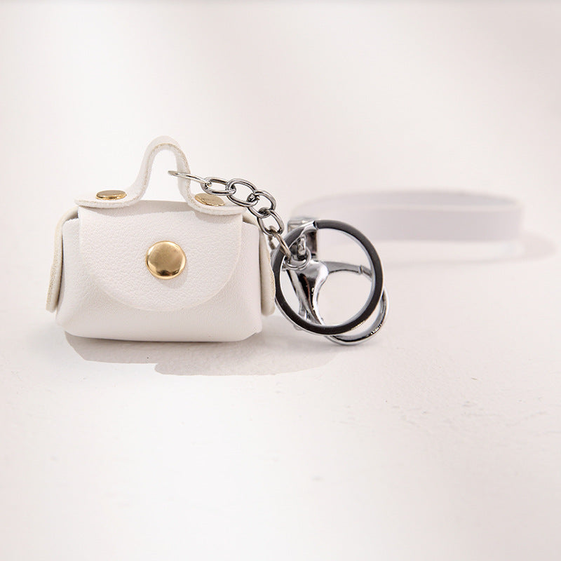 pu personality handbag keychain