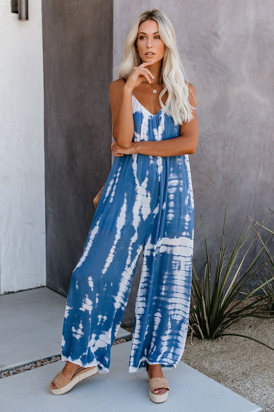 Tie-dye Jumpsuit Loose Pants