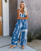 Tie-Dye Loose Pants Jumpsuit 2026 - Casual Colorful Jumpsuit - DanaFashionstore