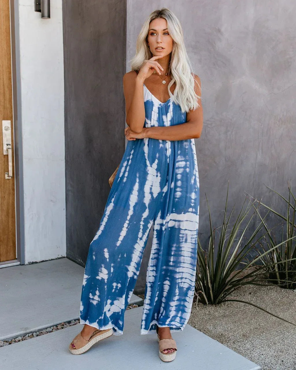Tie-Dye Loose Pants Jumpsuit 2026 - Casual Colorful Jumpsuit - DanaFashionstore