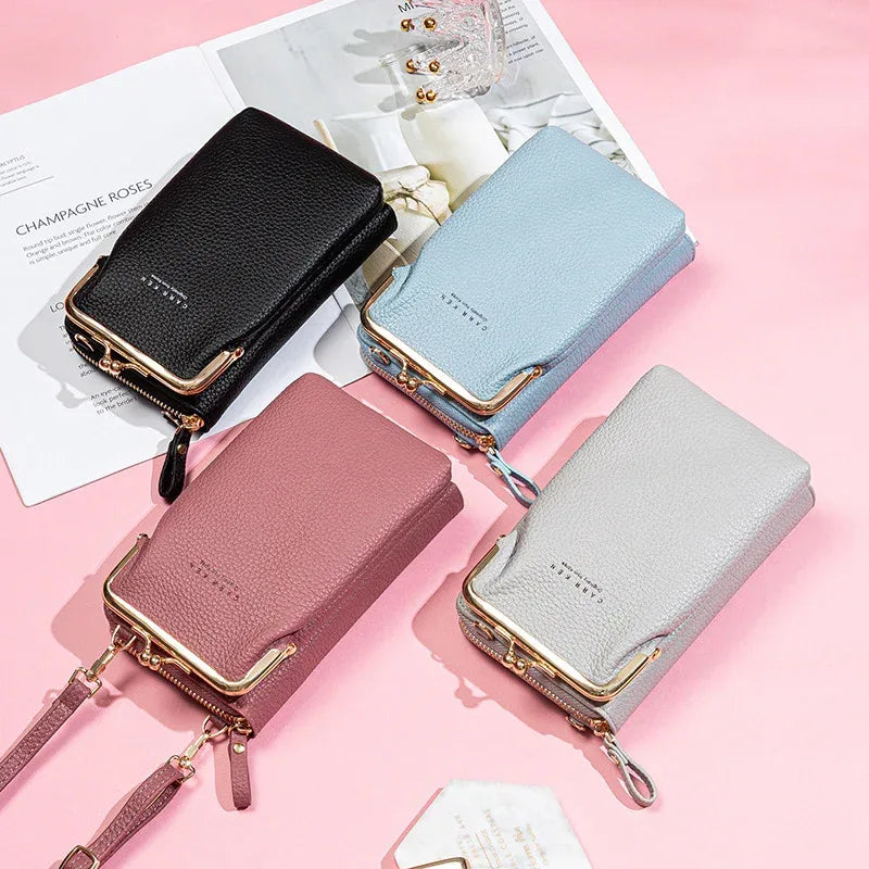 Fashion Lychee Pattern Solid Color Diagonal Shoulder Bag - DanaFashionstore