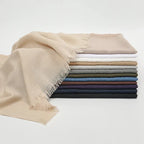 Flat Slub Cotton Solid Color Scarf Breathable Monochrome - DanaFashionstore
