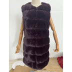 Fur Long Vest Cotton-padded Coat - DanaFashionstore