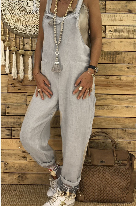 Loose suspender jumpsuit plus size overalls