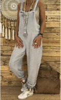 Plus Size Suspender Jumpsuit 2026 - Loose Overalls for Women - DanaFashionstore