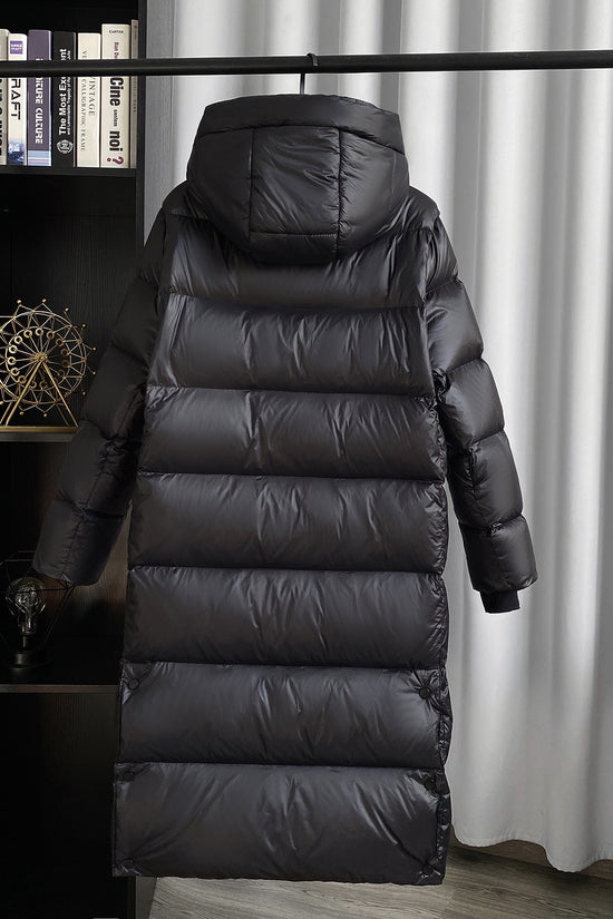 White Duck Down Mid-length Down Jacket Women
