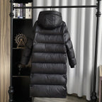White Duck Down Mid-Length Jacket 2026 - Women's Winter Coat - DanaFashionstore