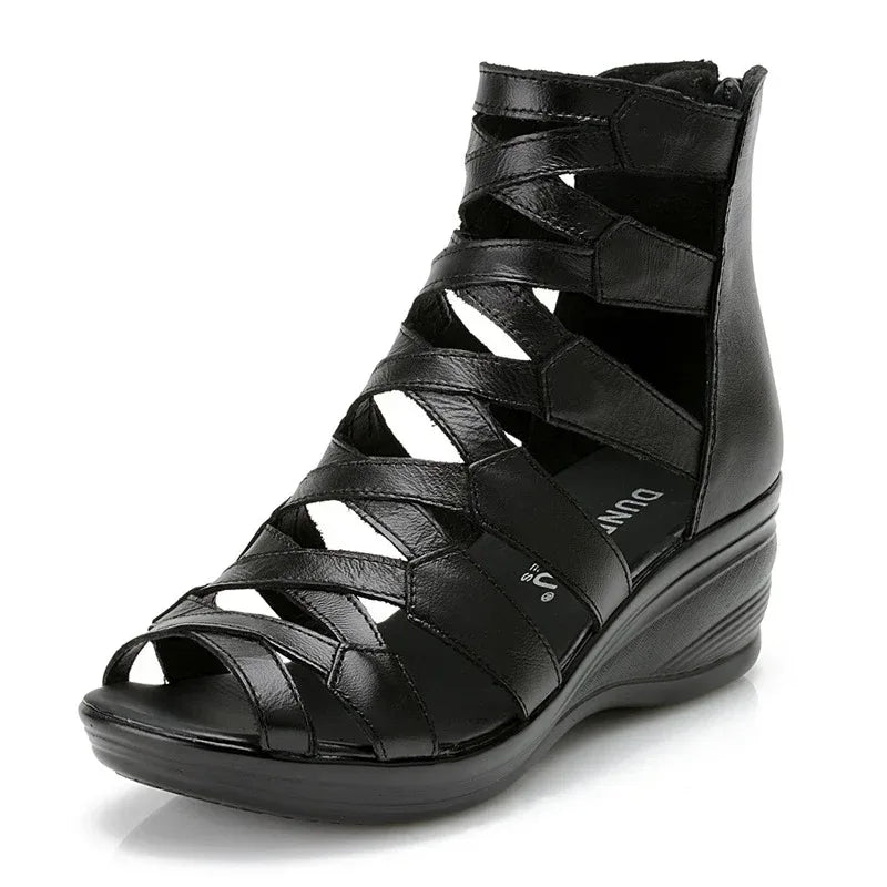 Mother shoes Roman shoes wedge flat sandals - DanaFashionstore