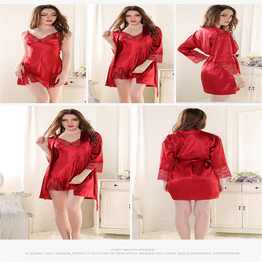 Imitation silk nightgown - Dana Fashion