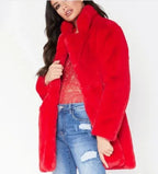 Faux Fur Coat Women 2025 - Long Sleeve Warm Plus Size Winter Jacket - DanaFashionstore