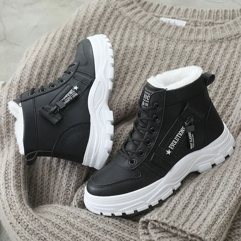 Short boots wild warm and velvet snow boots cotton shoes - DanaFashionstore