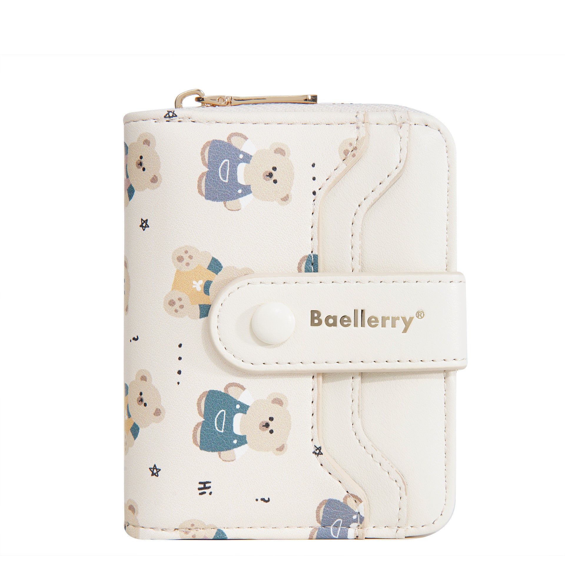 Short Little Bear Cartoon Printed Women's Wallet - Dana Fashion