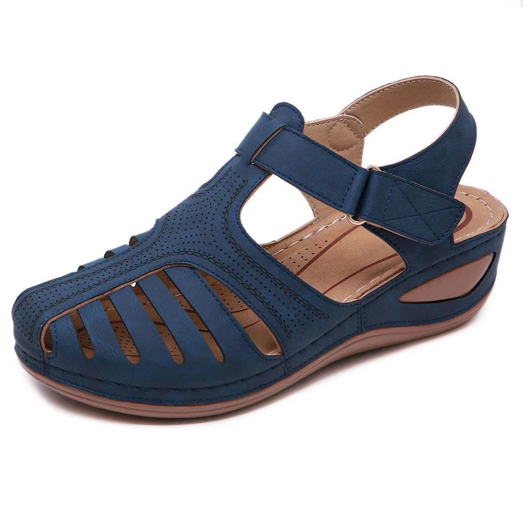 Retro sandals car line hole shoes non-slip