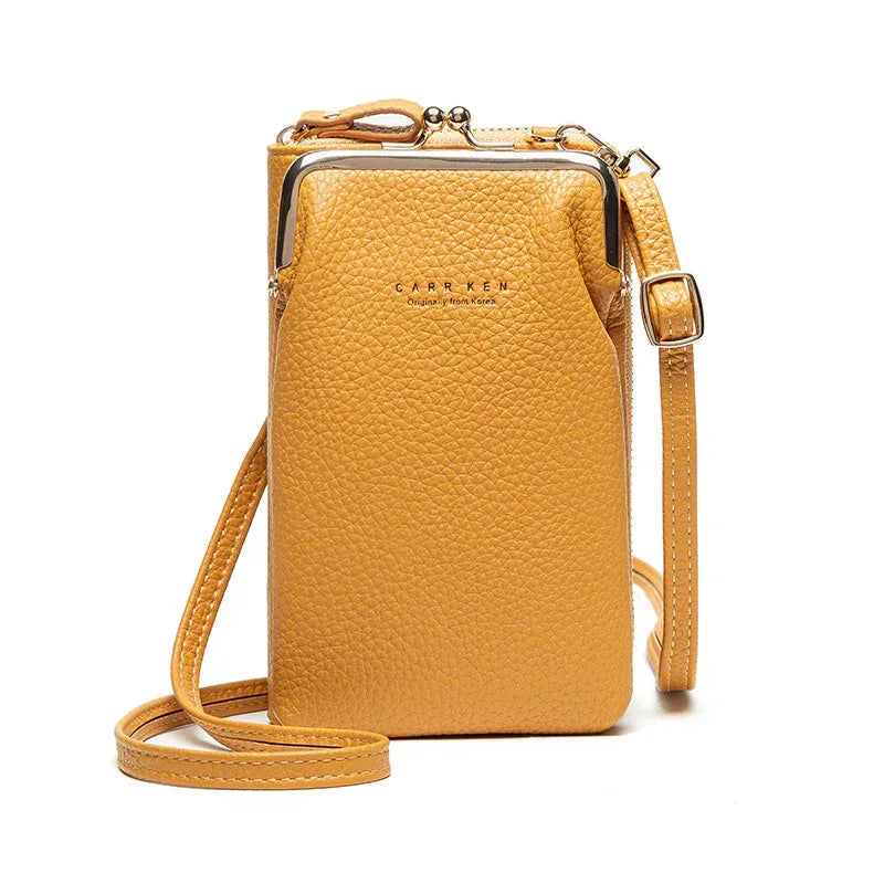 Fashion Lychee Pattern Solid Color Diagonal Shoulder Bag - DanaFashionstore