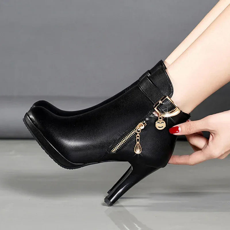 Womens Autumn Leather Boots - DanaFashionstore