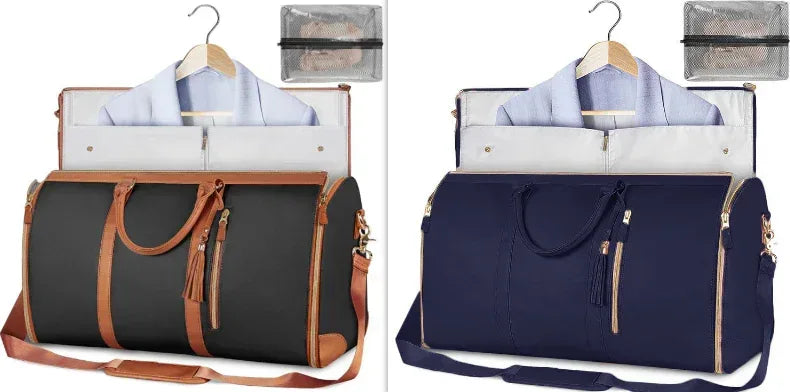 Large Capacity Travel Duffle Bag Women's Handbag Folding Suit Bag Waterproof Clothes Totes - DanaFashionstore
