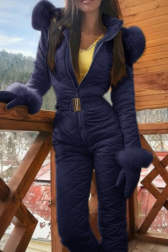 Winter Outdoor Body Hoodie Ski Suit Coat Women