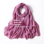 Pure Color Pearl Chiffon Scarf Headcloth Veil Chiffon Scarf - DanaFashionstore