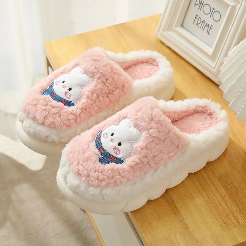 Thick Plush Cute Slippers Female Indoor - DanaFashionstore