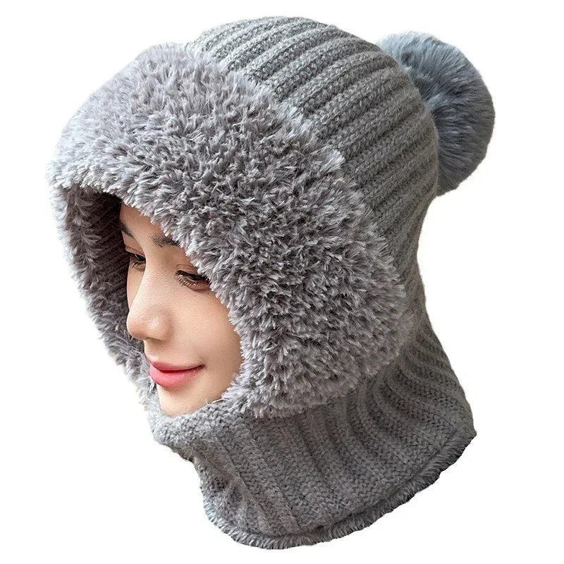 Multifunctional Hat Scarf One-piece Hat Neck Protection Bandana Warm - DanaFashionstore