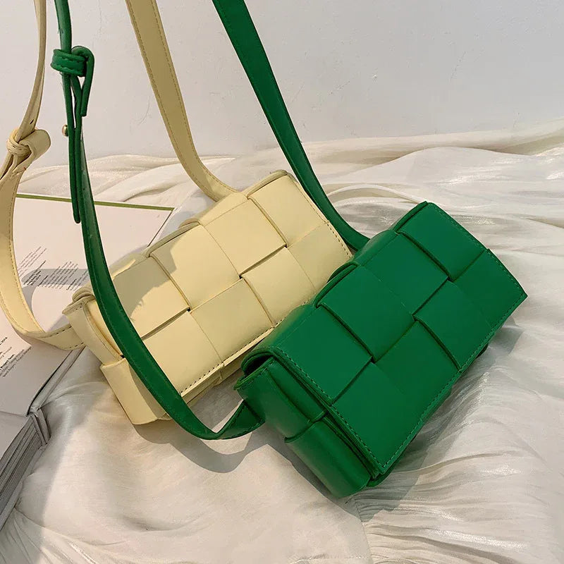 All-match Shoulder Bag Handmade Woven Small Square Bag - DanaFashionstore
