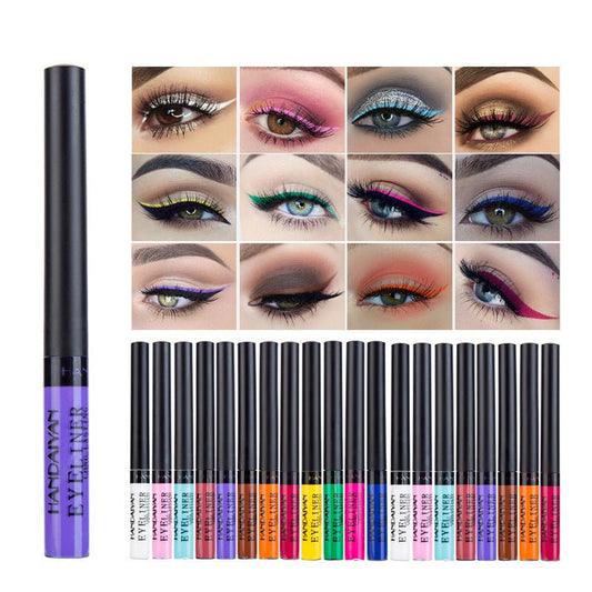 12-color matte eyeliner $66.45 Dana Fashion style: 1 12style makeup Product Category: Eyeliner Color: multicolor Specifications: normal specifications Style: 12 color eyeliner Color number: 1#, 2#, 3#, 4#, 5#, 6#, 7#, 8#, 9#, 10#, 11#, 12# Size: 12*120 mm