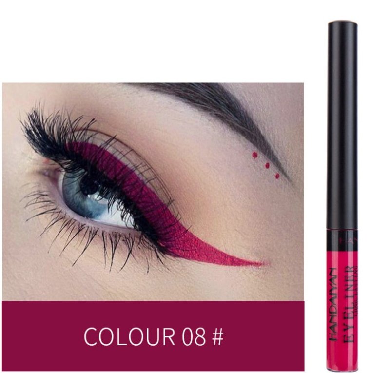 12-color matte eyeliner $10.99 Dana Fashion style: 8style makeup Product Category: Eyeliner Color: multicolor Specifications: normal specifications Style: 12 color eyeliner Color number: 1#, 2#, 3#, 4#, 5#, 6#, 7#, 8#, 9#, 10#, 11#, 12# Size: 12*120 mm