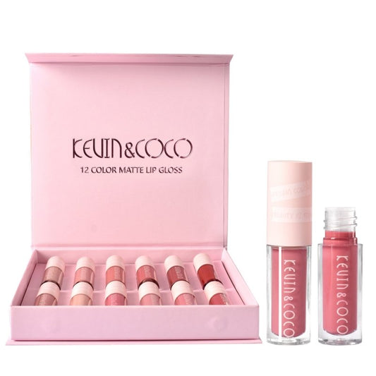 12 Colors Non Stick Cup Lip Gloss Set Waterproof Long Lasting $45.50 Dana Fashion Color: Pink quantity: 12PCS makeup Specification: Model: 12 color non-stick cup lip gloss Color: 12-color pink sticker lip gloss Ingredients: Multivitamins Color classificat