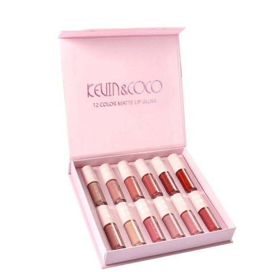 12 Colors Non Stick Cup Lip Gloss Set Waterproof Long Lasting $45.50 Dana Fashion Color: Pink quantity: 12PCS makeup Specification: Model: 12 color non-stick cup lip gloss Color: 12-color pink sticker lip gloss Ingredients: Multivitamins Color classificat