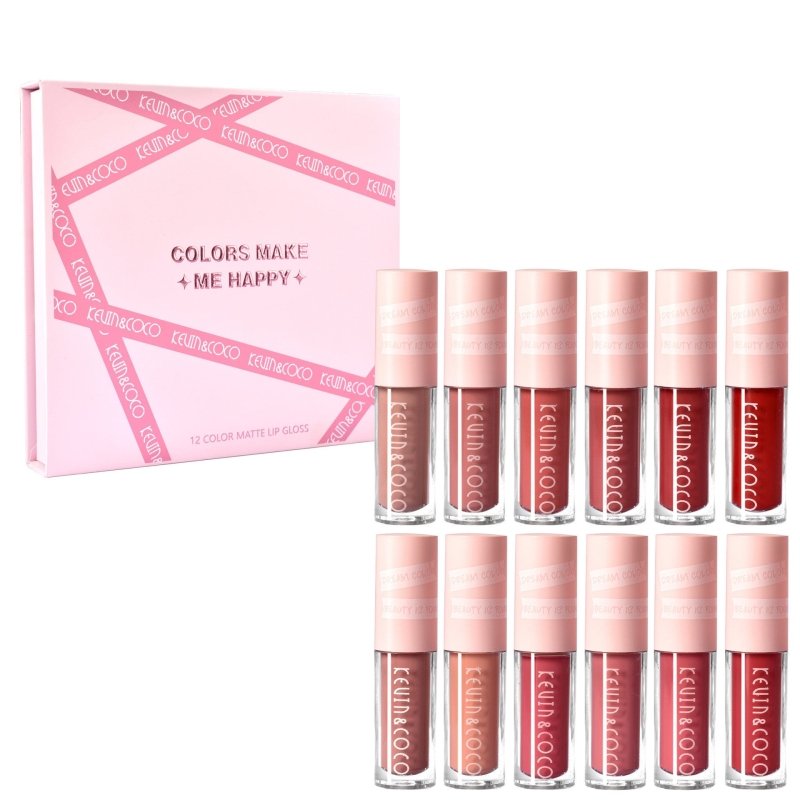 12 Colors Non Stick Cup Lip Gloss Set Waterproof Long Lasting $45.50 Dana Fashion Color: Pink quantity: 12PCS makeup Specification: Model: 12 color non-stick cup lip gloss Color: 12-color pink sticker lip gloss Ingredients: Multivitamins Color classificat
