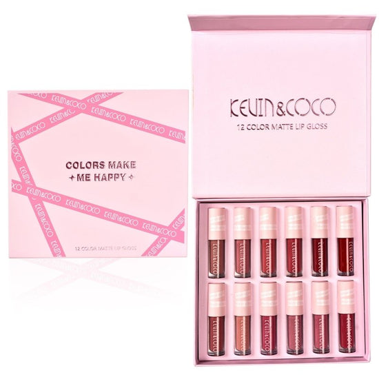 12 Colors Non Stick Cup Lip Gloss Set Waterproof Long Lasting $45.50 Dana Fashion Color: Pink quantity: 12PCS makeup Specification: Model: 12 color non-stick cup lip gloss Color: 12-color pink sticker lip gloss Ingredients: Multivitamins Color classificat