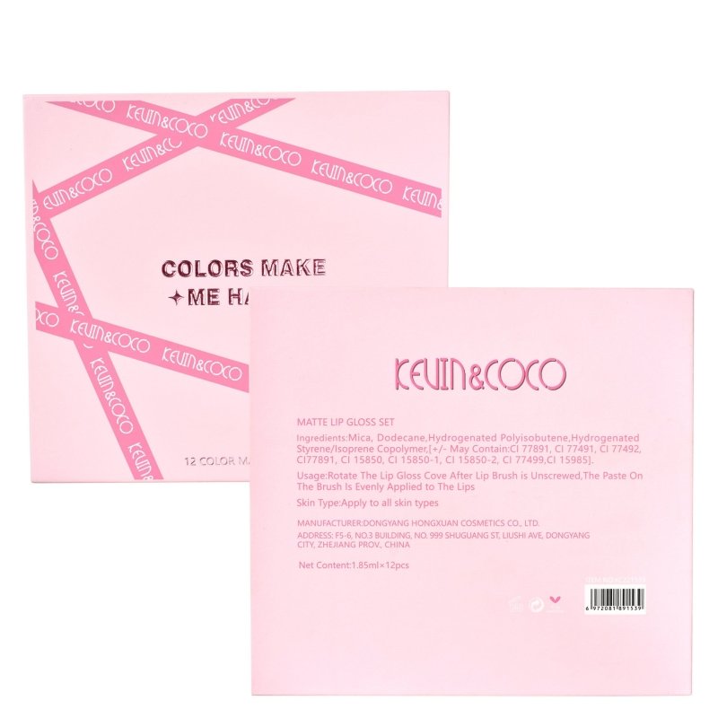 12 Colors Non Stick Cup Lip Gloss Set Waterproof Long Lasting $45.50 Dana Fashion Color: Pink quantity: 12PCS makeup Specification: Model: 12 color non-stick cup lip gloss Color: 12-color pink sticker lip gloss Ingredients: Multivitamins Color classificat