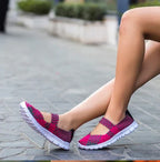 Lightweight flat shoes explosion models wishy elastic band hand-woven shoes women's single shoes large size flat bottom mother shoes factory straight - DanaFashionstore