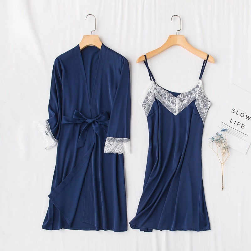 Ice silk strapless nightgown - Dana Fashion