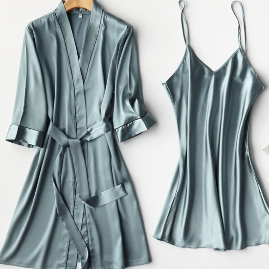 Two-piece suspender nightgown - Dana Fashion