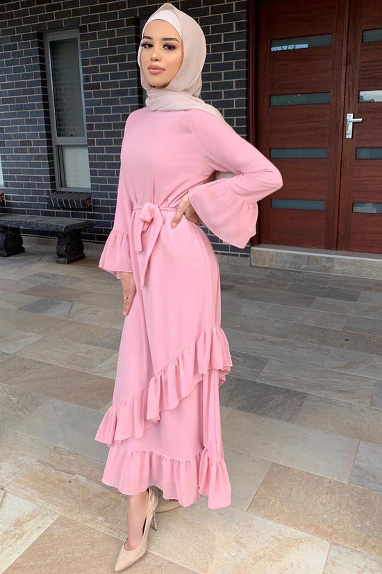 Muslim Long Skirt Dress Arab Robe Girly Dress