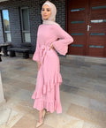Muslim Long Skirt Dress Arab Robe - Elegant Girly Modest Fashion - DanaFashionstore