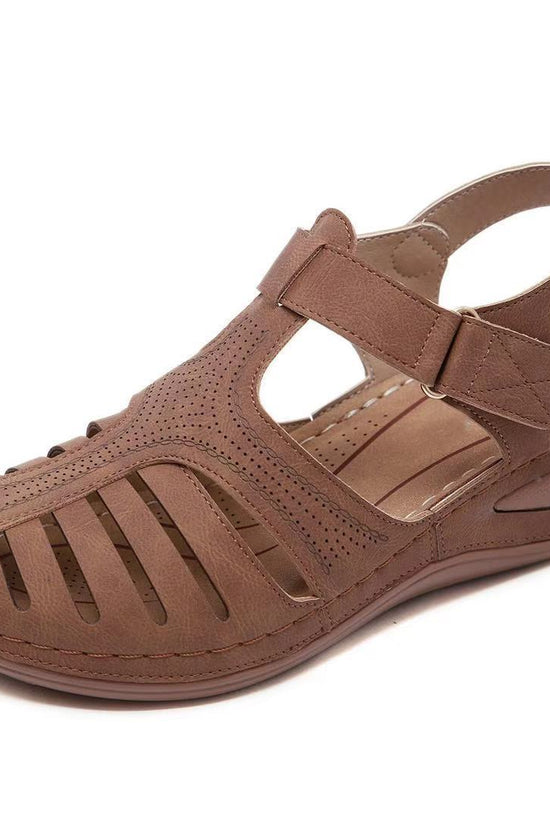 Retro sandals car line hole shoes non-slip