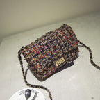 Autumn and winter new women's bag wild small square bag Japan and South Korea fashion lock chain bag shoulder slung - DanaFashionstore
