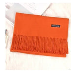And Winter New Ladies Shawl Monochrome Cashmere Variety Warm Classic Scarf Scarf Scarf - DanaFashionstore