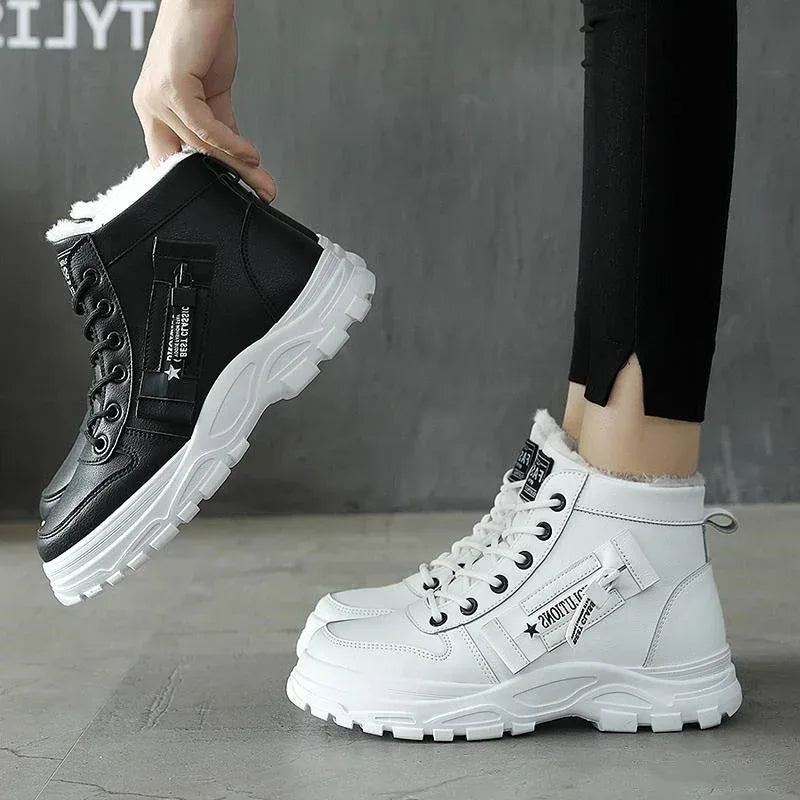 Short boots wild warm and velvet snow boots cotton shoes - DanaFashionstore
