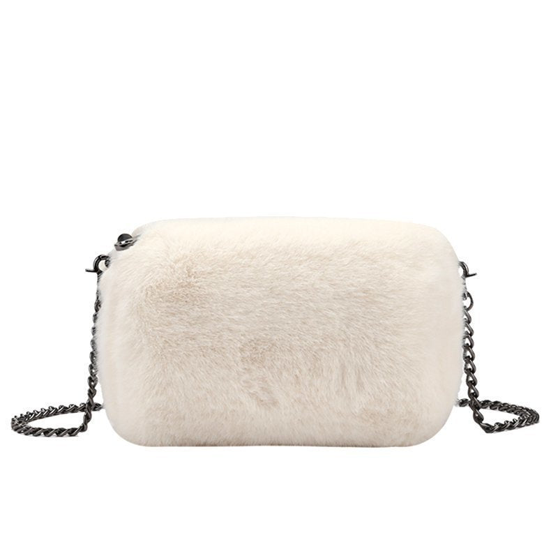 Women's Fashion Plush Chain Shoulder Bag - Dana Fashion