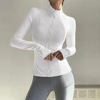New UV-proof Yoga Clothes Stand-up Collar Slim Fit Coat - DanaFashionstore