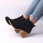 Women's high heel side zipper Martin boots - DanaFashionstore