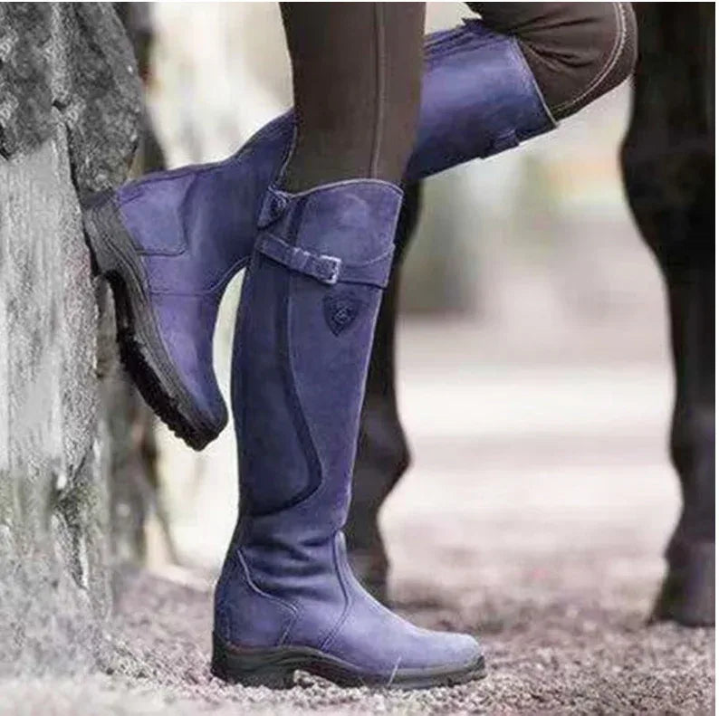 Women's mid-tube rider boots - DanaFashionstore