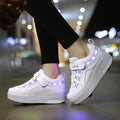 Sports Shoelace Wheels Shoes Men And Women Pulley Student Single And Double Wheel - DanaFashionstore