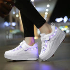 Sports Shoelace Wheels Shoes Men And Women Pulley Student Single And Double Wheel - DanaFashionstore