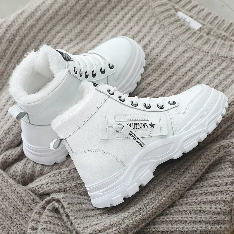 Short boots wild warm and velvet snow boots cotton shoes - DanaFashionstore