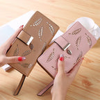 Women's wallet hollow leaf card package - DanaFashionstore